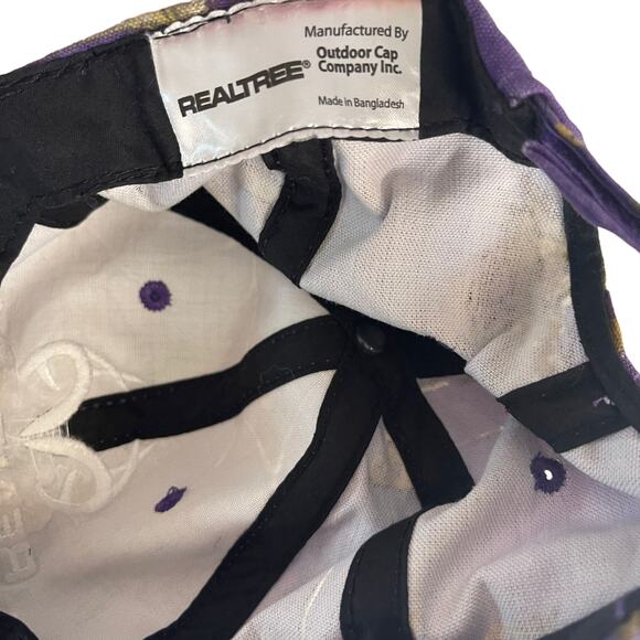 Realtree Apc Purplce Camo Baseball Cap Hat - Picture 6 of 6